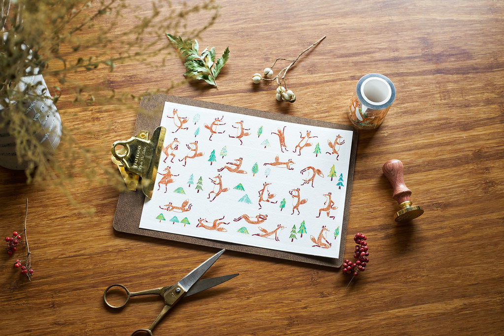 Hello Studio Little Walk PET Masking Tape Roll and Samples