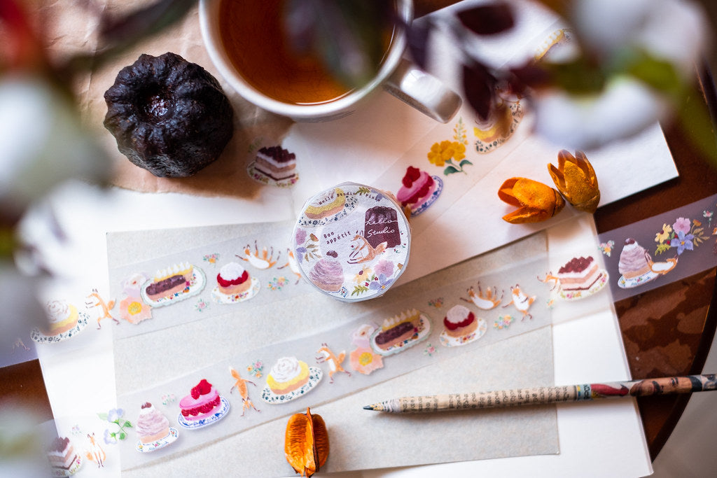 Hello Studio Bon Appétit PET Masking Tape Roll and Samples