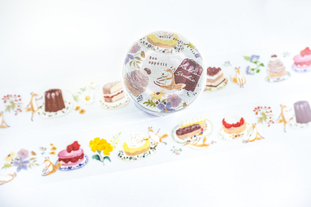 Hello Studio Bon Appétit PET Masking Tape Roll and Samples