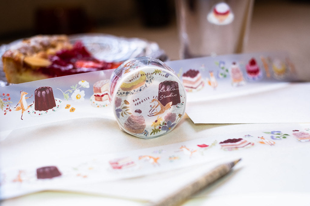 Hello Studio Bon Appétit PET Masking Tape Roll and Samples