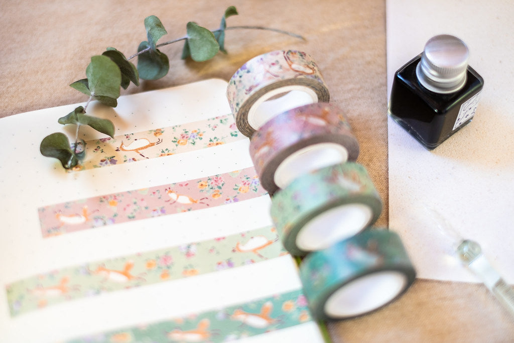 Hello Studio Chez Moi Dark Green Washi Masking Tape Roll