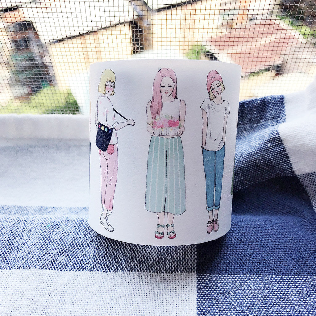 Starlululu Girls Washi Masking Tape Roll and Samples