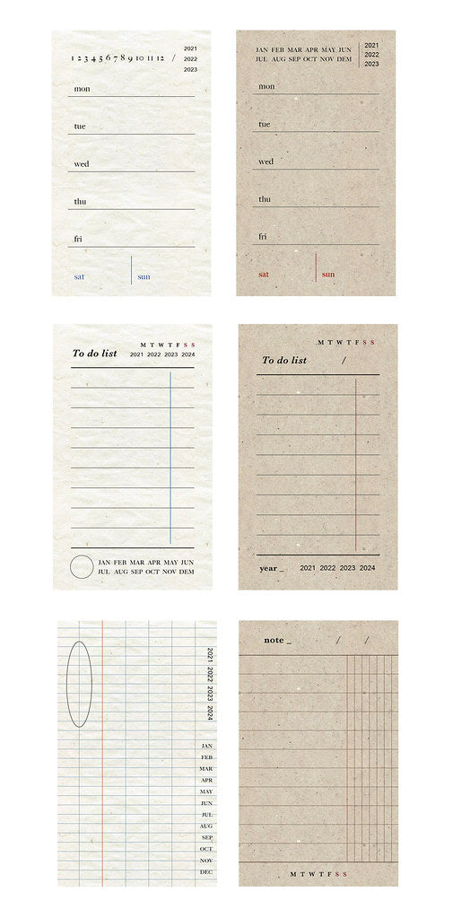 Pion mini plan notepad sheets paper pack
