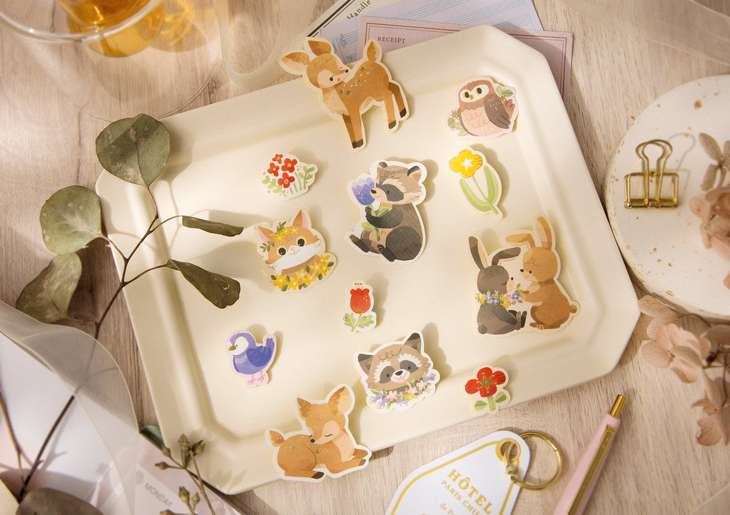 wwiinngg Deer Garden Foiled Sticker Flakes Pack