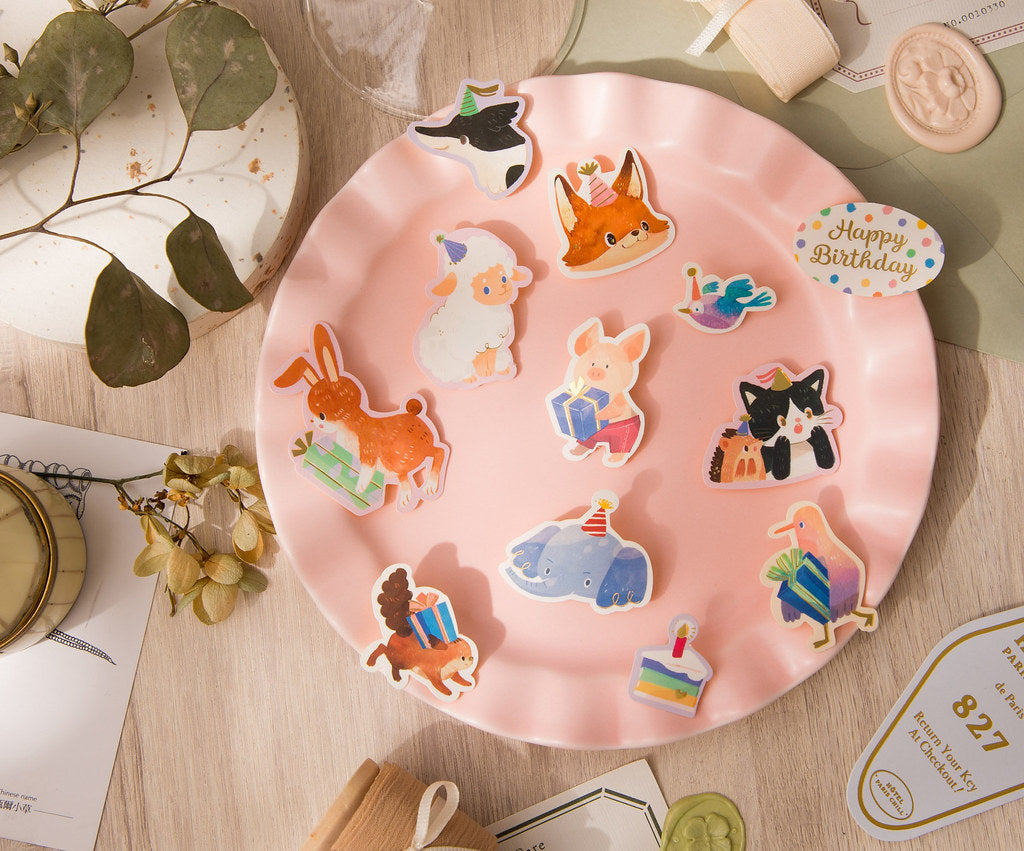 wwiinngg Birthday Party Foiled Sticker Flakes Pack