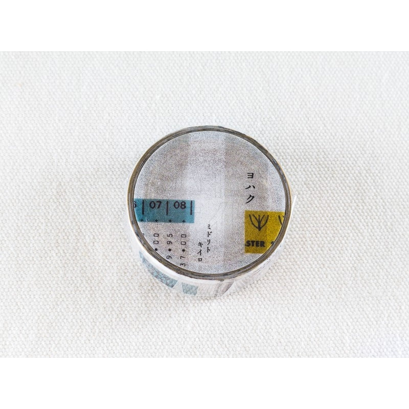YOHAKU "yellow green" Y-004 Washi Masking Tape Roll