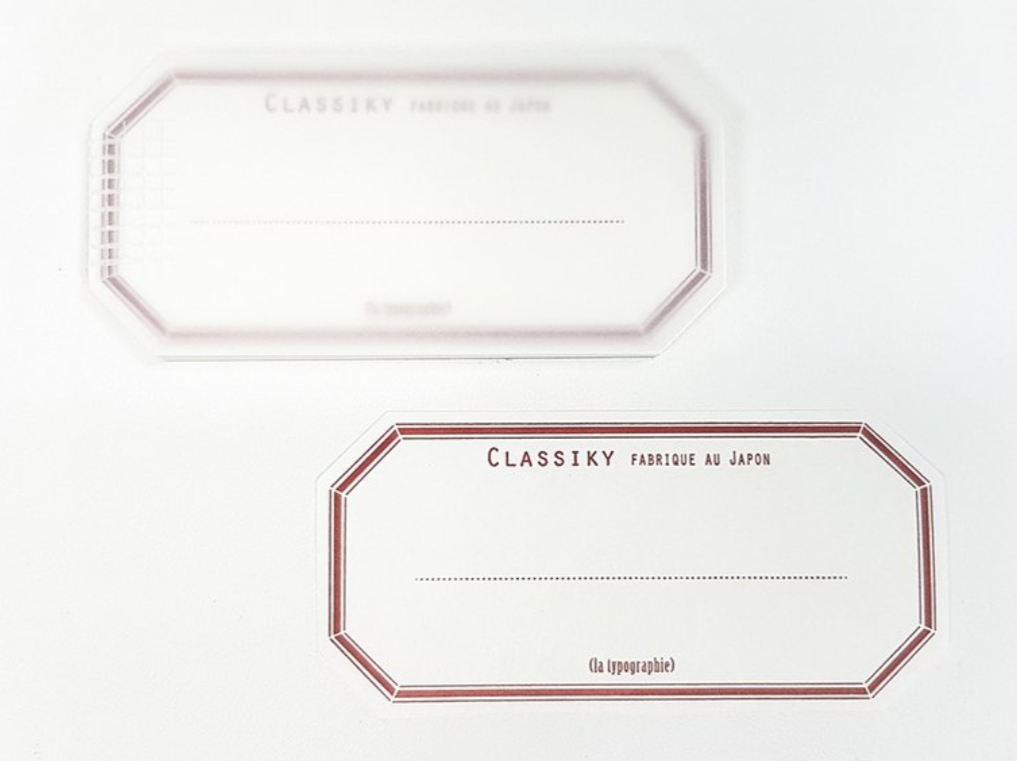 Classiky Letterpress Printing Process Paper Notepad Water Adhesive Label