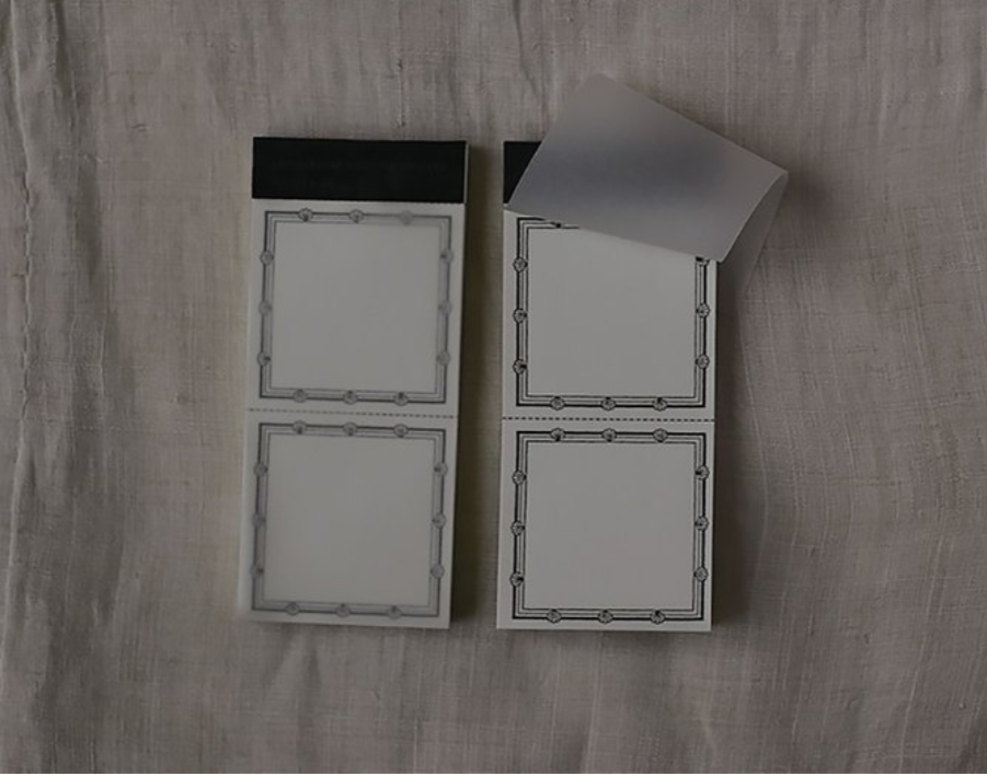 Classiky Letterpress Printing Process Paper Label Notepad Small and Large