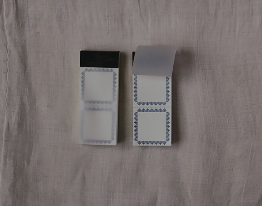 Classiky Letterpress Printing Process Paper Label Notepad Small and Large