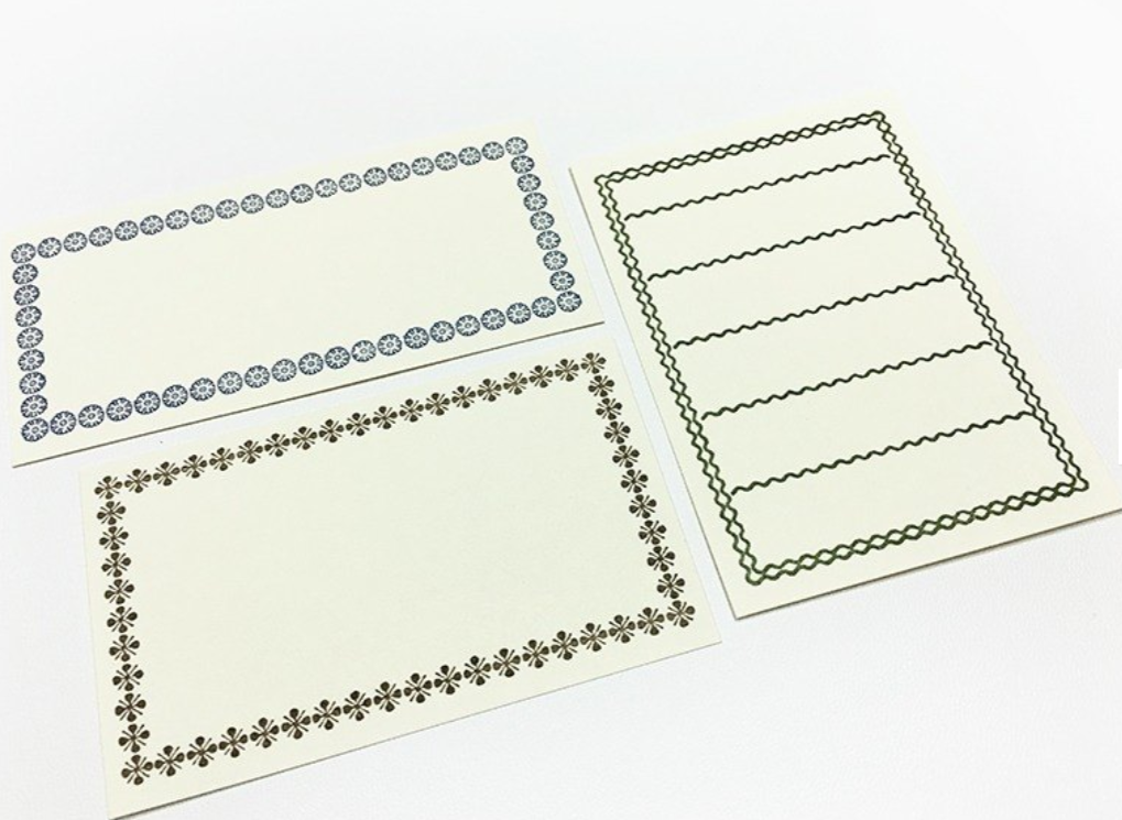 Classiky Letterpress Printing Process Paper Notepad 20320-01 20320-02 and 20320-03