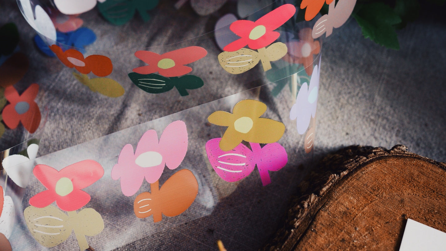 a kind of cafe Hi Flower PET Masking Tape Roll and Samples