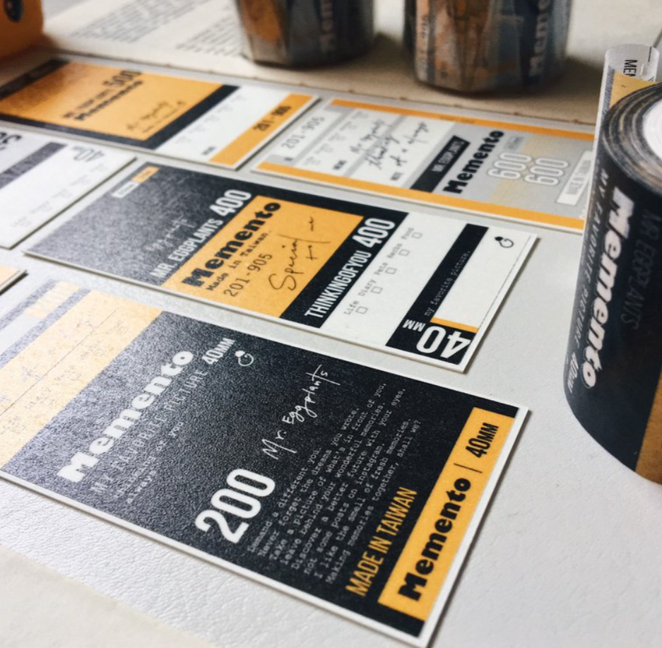 Mr.Eggplants Thinking of You Memento Washi Tape Roll and Samples