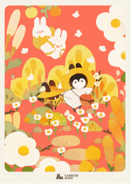 Bubukai April Postcard
