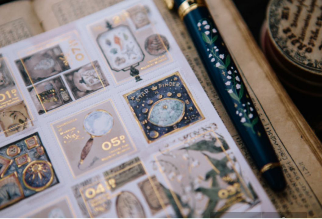 OURS Studio Museum Stamp Style Sticker Set Pack