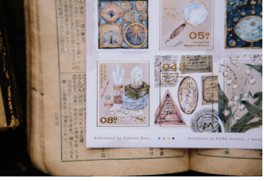 OURS Studio Museum Stamp Style Sticker Set Pack