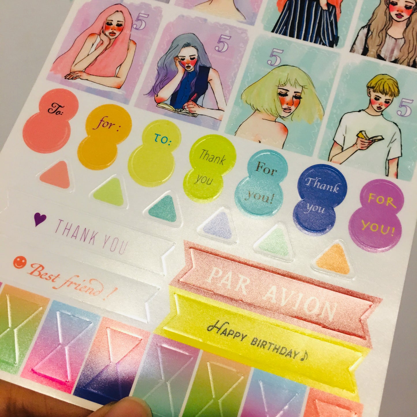 La Dolce Vita Transparent Planner Sticker Sheet