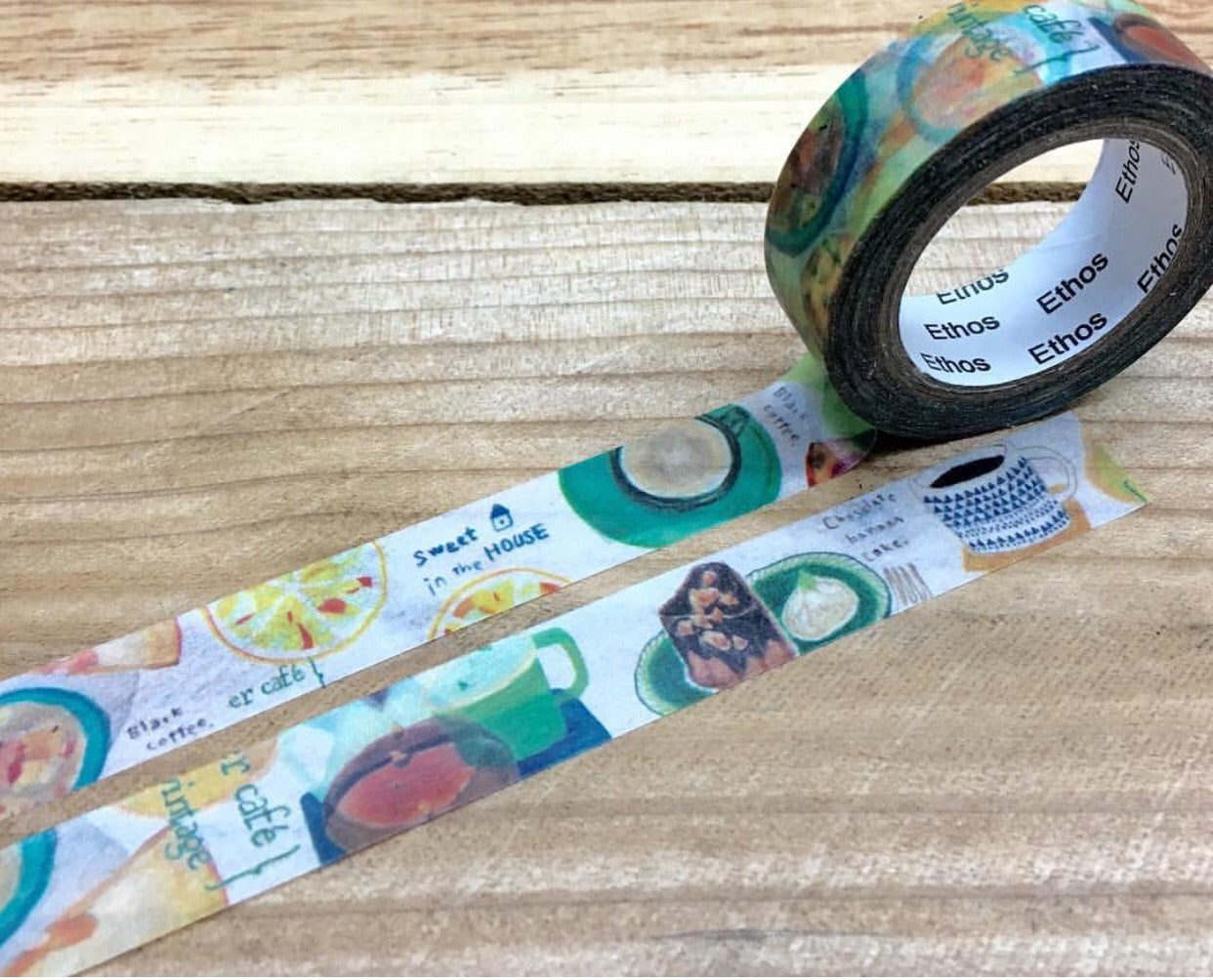 Mia Coffee Food Washi Tape Roll