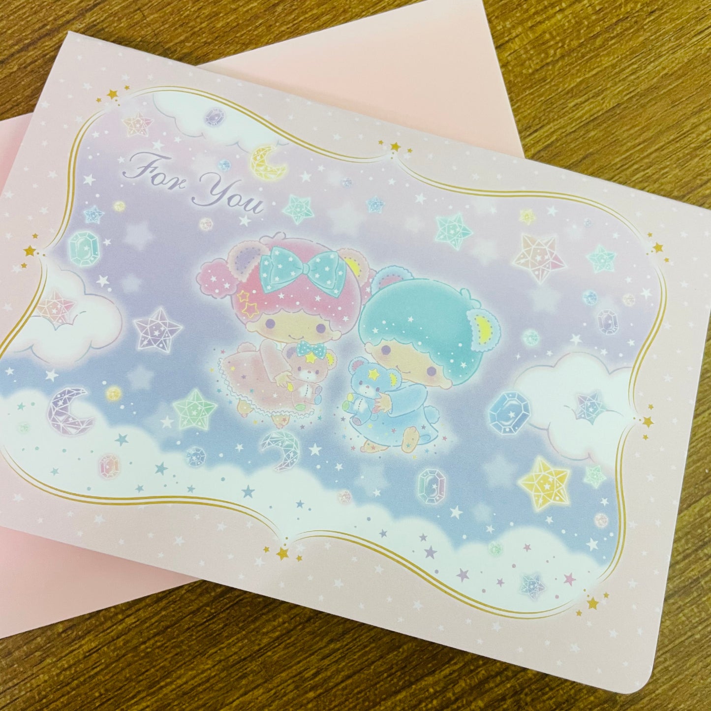 Little Twin Star For You Pop-up 3D Card