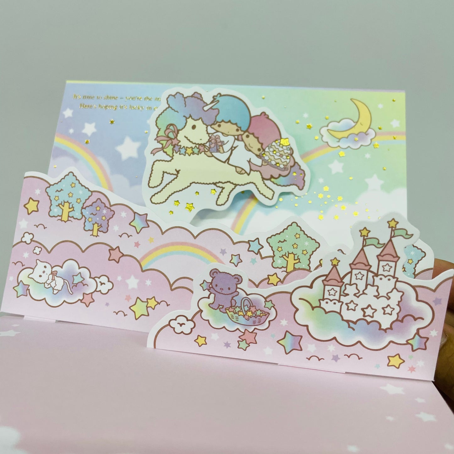 Little Twin Star Happy Birthday Pop-up 3D Card