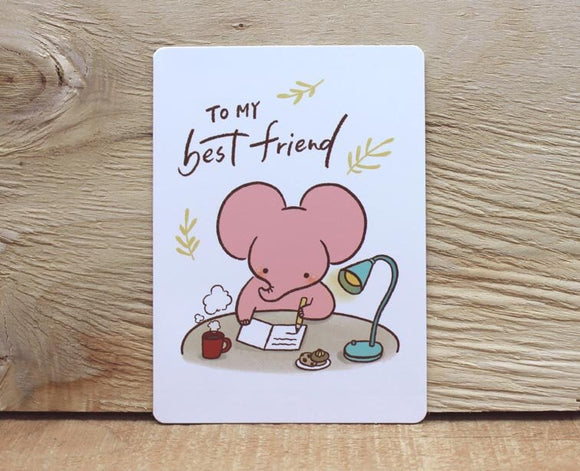 Mandie and Friends To My Best Friend Card