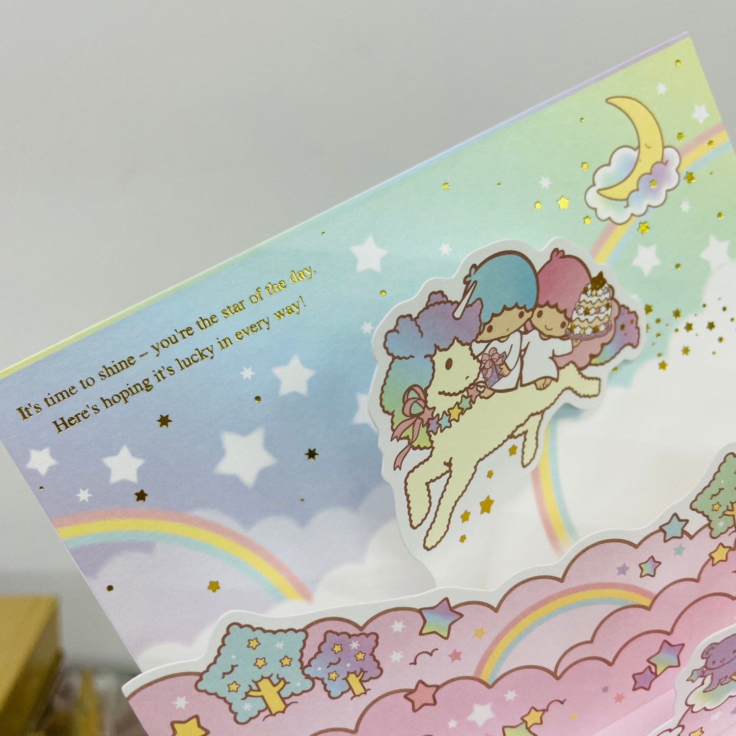 Little Twin Star Happy Birthday Pop-up 3D Card