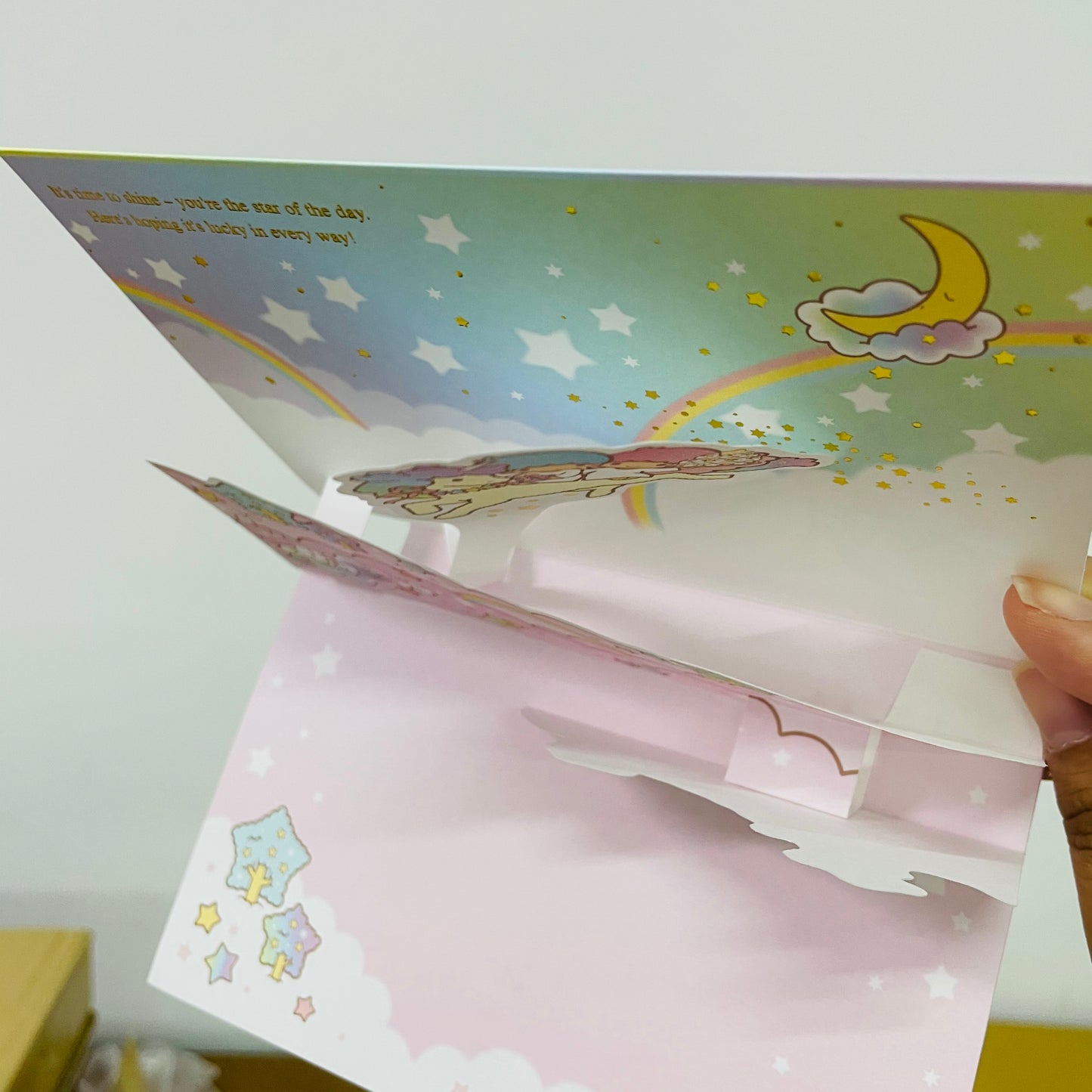 Little Twin Star Happy Birthday Pop-up 3D Card