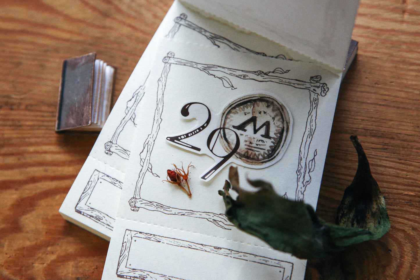 OURS Studio Branch frame letterpress label book
