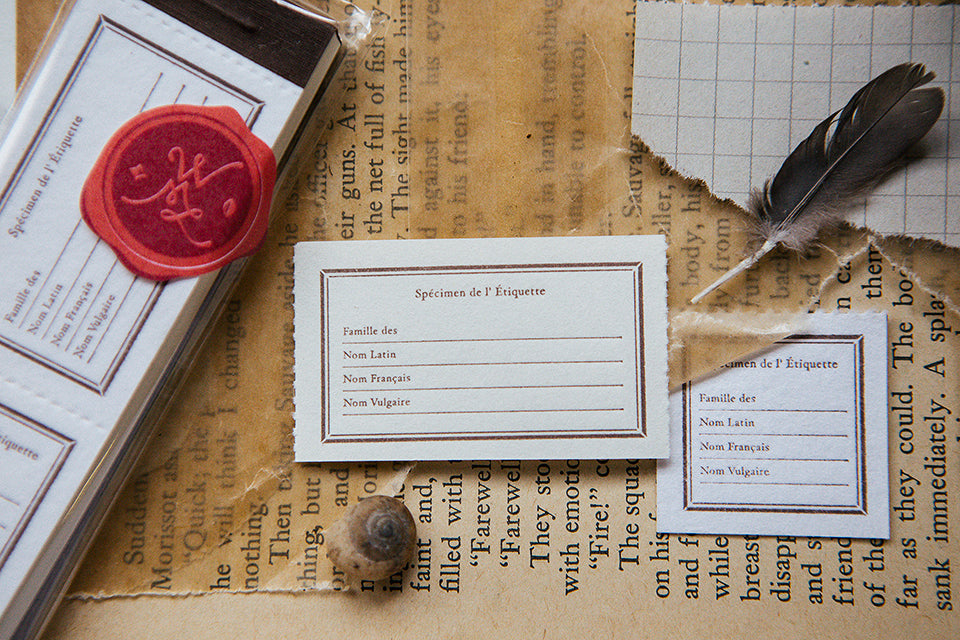 OURS Studio Specimen letterpress label book