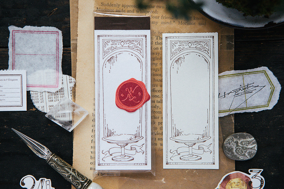 OURS Studio Glass Dome letterpress label book