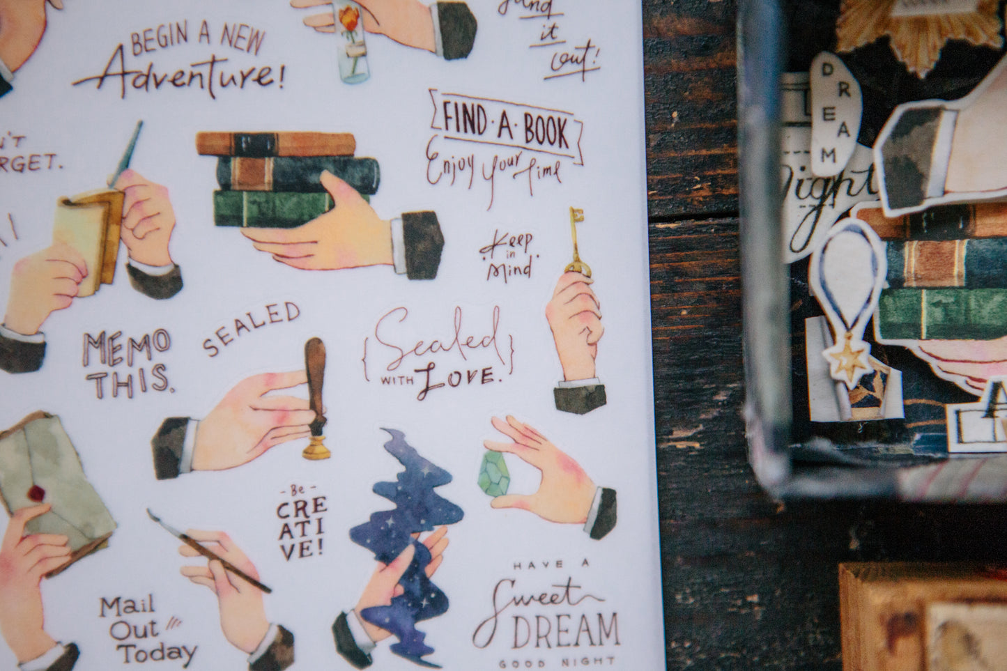 OURS Studio Hands Transfer Sticker Sheet Pack