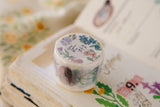 OURS Studio Blue Flowers Masking Tape Roll and Samples