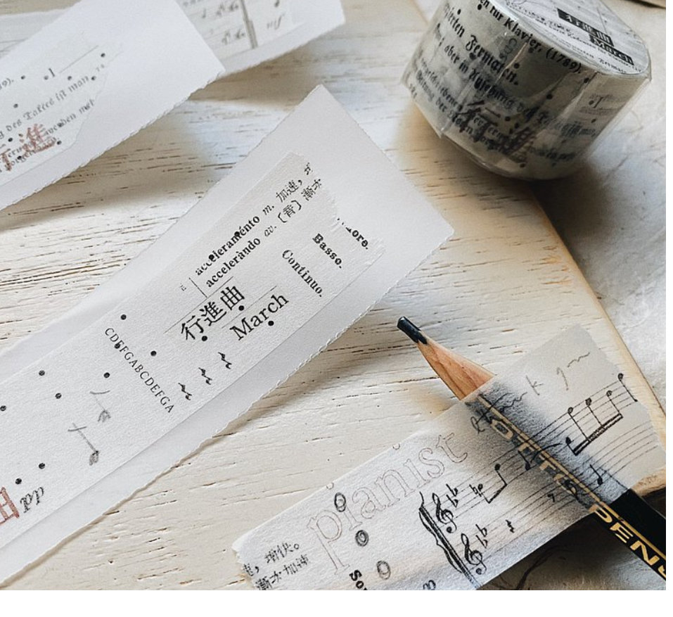 Mr.Eggplants March Washi Tape Roll and Samples