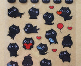 CAT CAT Black Cat Transparent Sticker Sheet