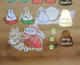Machiko Gold Foiled Sticker Sheet Christmas