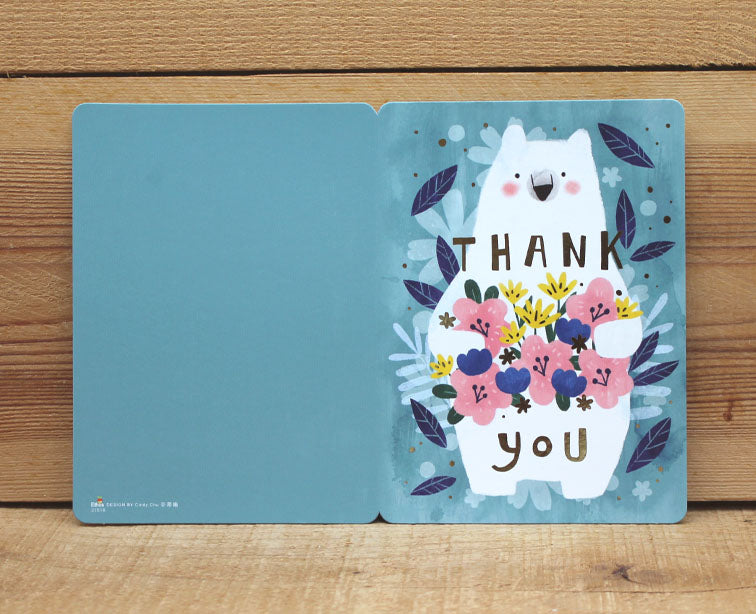 Cindy Chu Thank You Card Bear