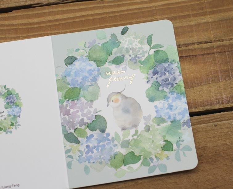 Liang Feng Watercolor Mini Card Season Greeting Version 2