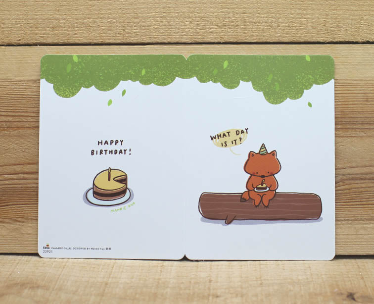 Mandie and Friends What Day Is It? Card