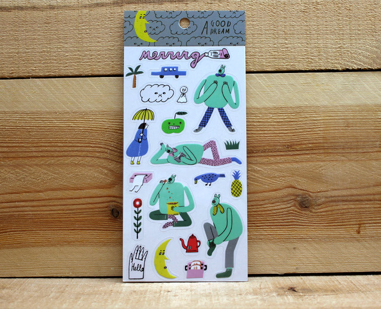 Baozi Studio A Good Dream Transparent Sticker Sheet