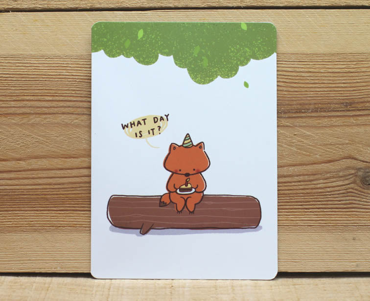 Mandie and Friends What Day Is It? Card
