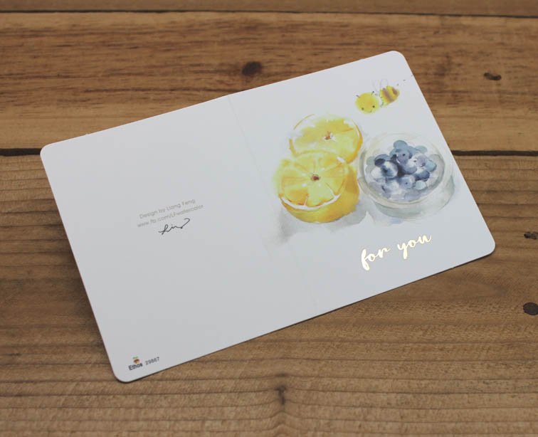 Liang Feng Watercolor Mini Card For You