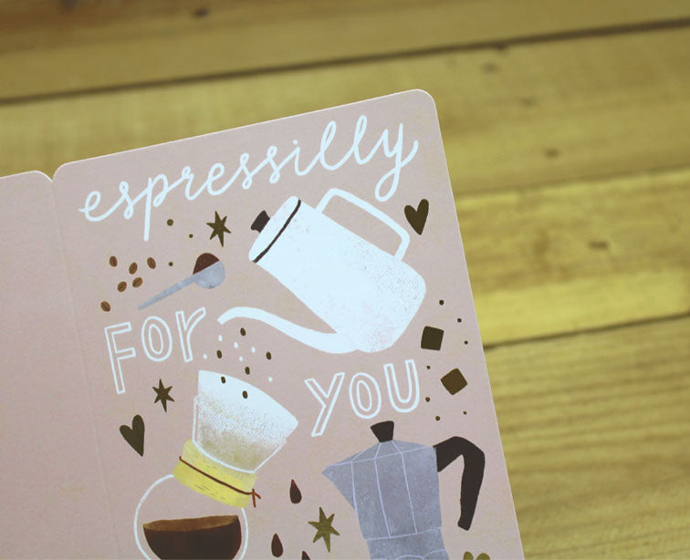 Cindy Chu Espressilly For You Card Coffee