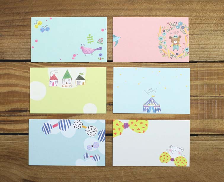 Jan Hsuan's Illustration Message Cards with Plastic Case