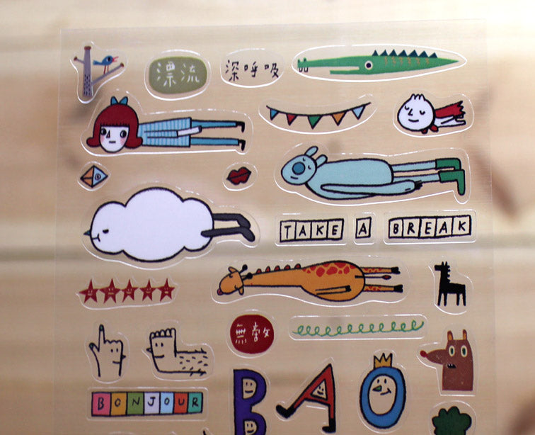 Baozi Studio Transparent Sticker Sheet