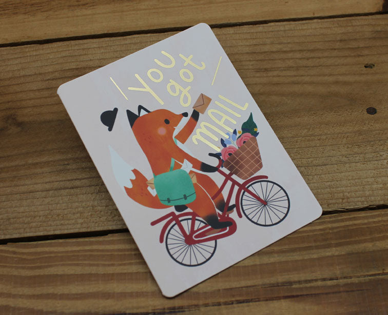 Cindy Chu Fox You Got Mail Card