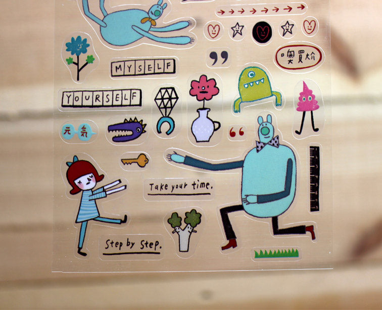 Baozi Studio Transparent Sticker Sheet