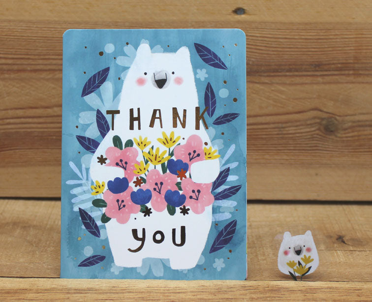 Cindy Chu Thank You Card Bear