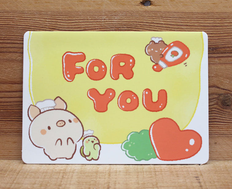 Bread Tree Omelet For you Card