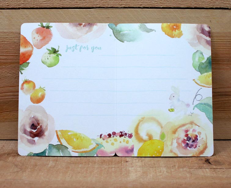 Liang Feng Watercolor Rabbit Happy Birthday Card