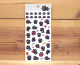 CAT CAT Black Cat Transparent Sticker Sheet