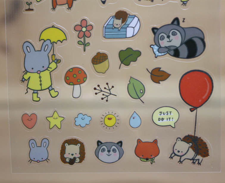 Mandie and Friends Transparent Sticker Sheet